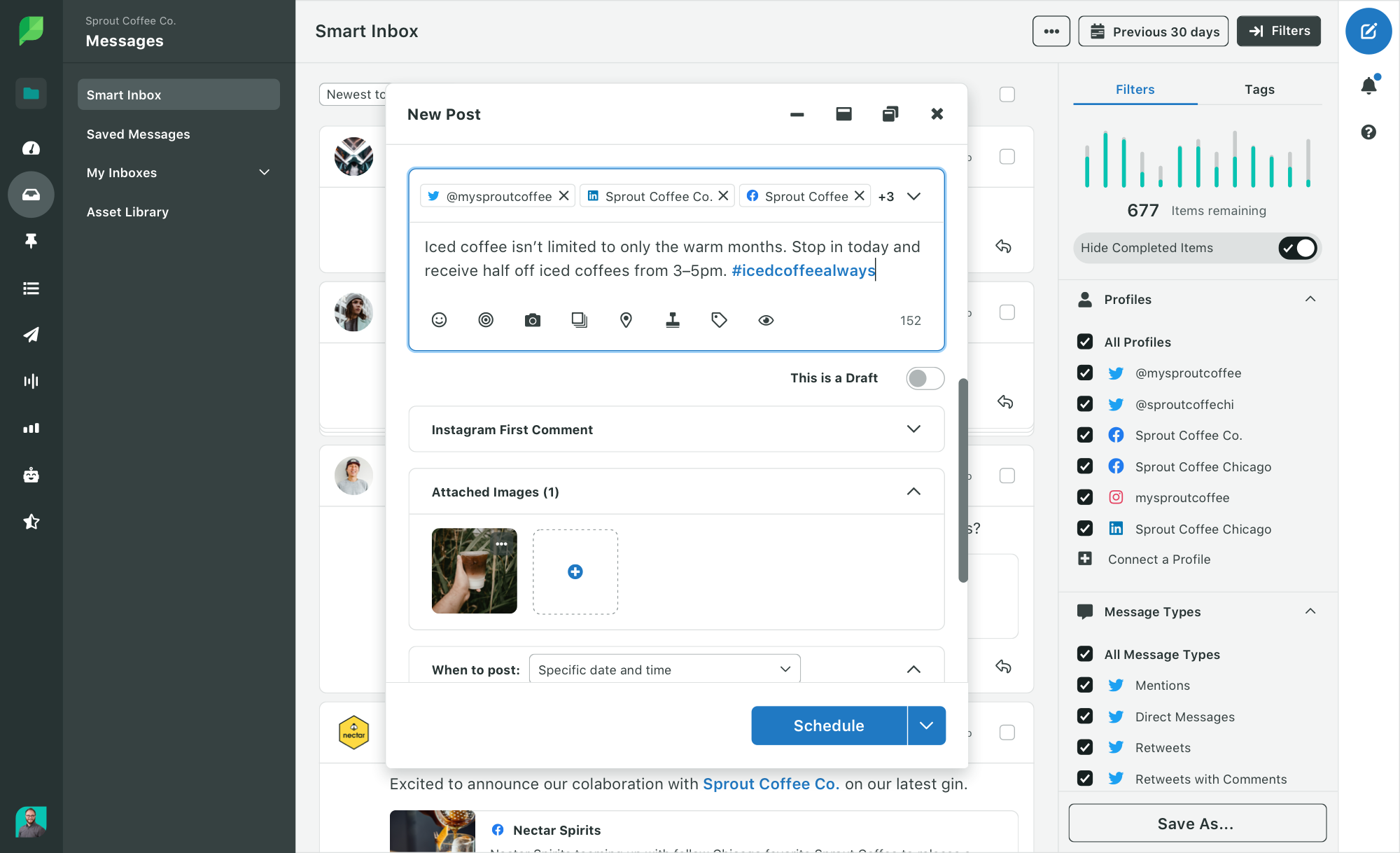 sprout social compune