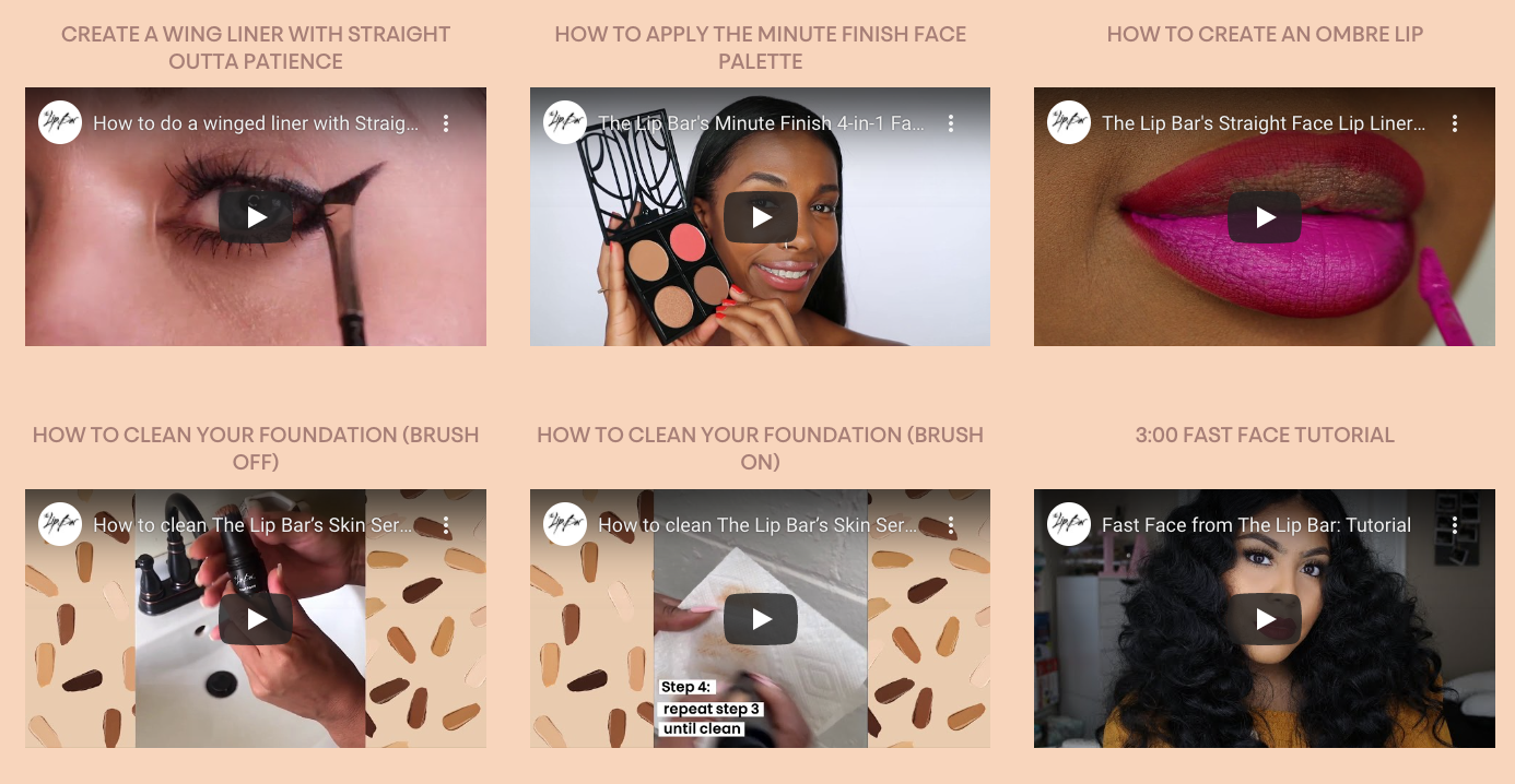 contoh video tutorial bilah bibir