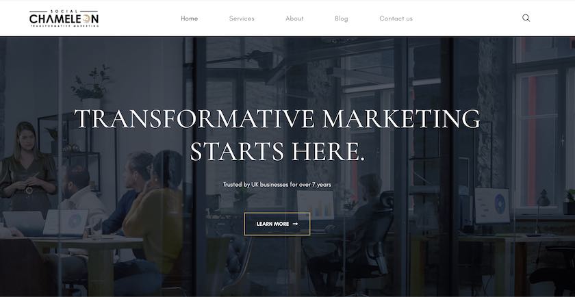 Agenția de marketing digital cu sediul la Londra Social Chameleon