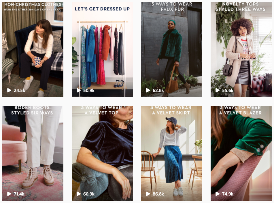 bobine di instagram boden