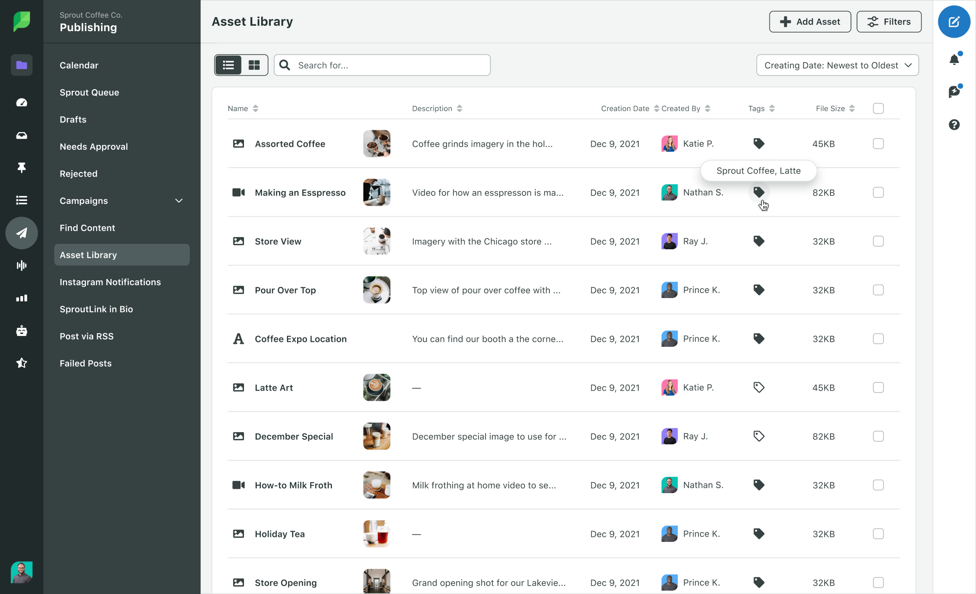 Sprout ห้องสมุดทรัพย์สินทางสังคม