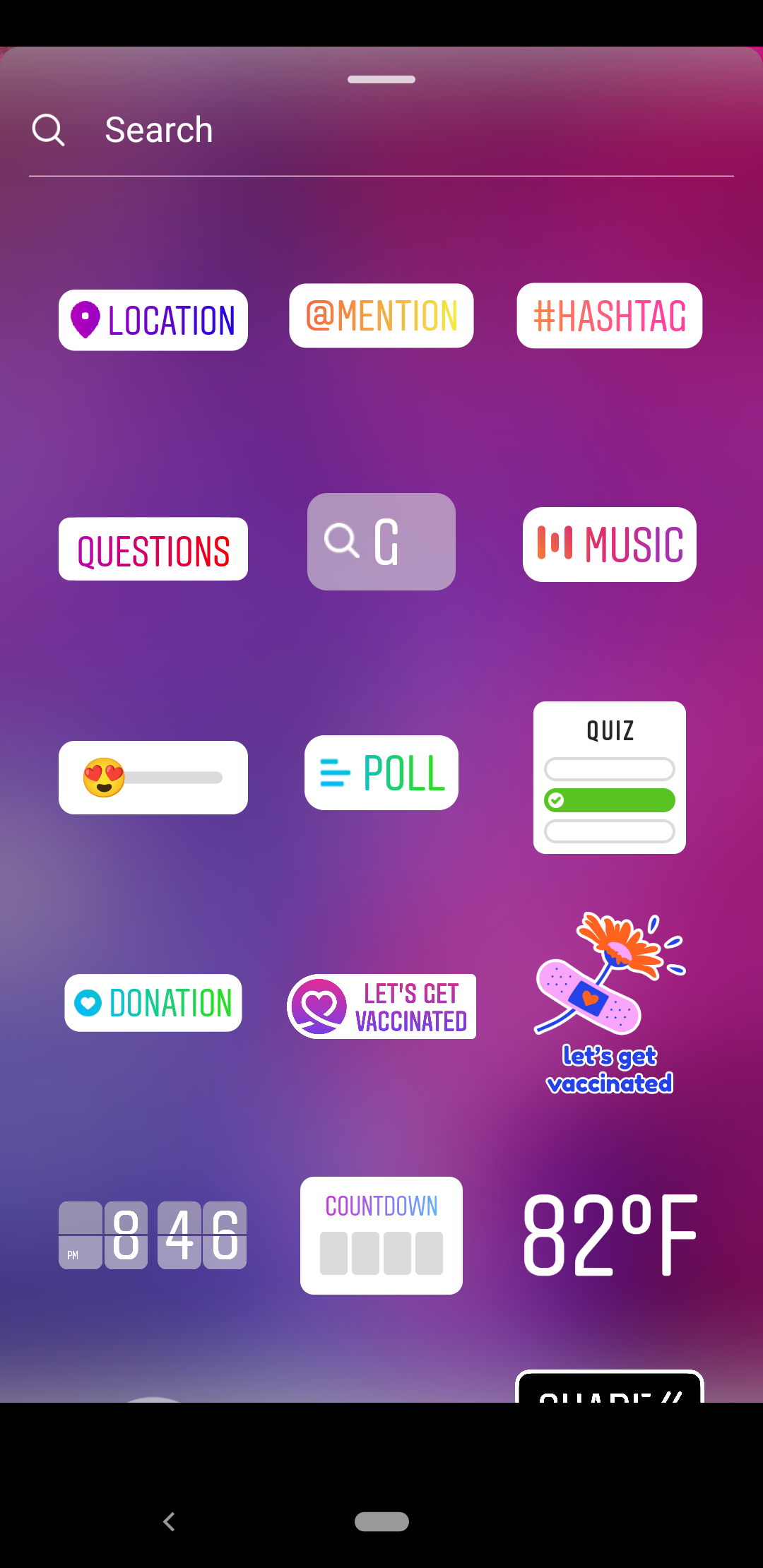 Sondaje și autocolante Instagram