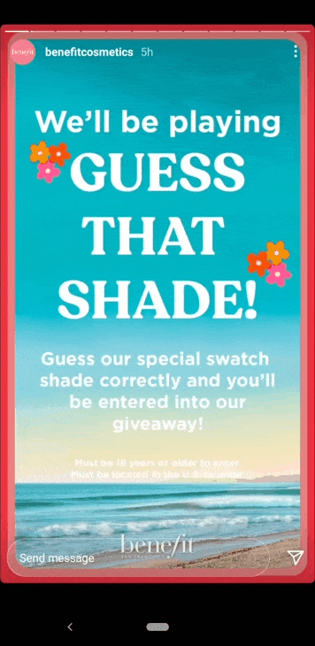 povești interactive pe instagram