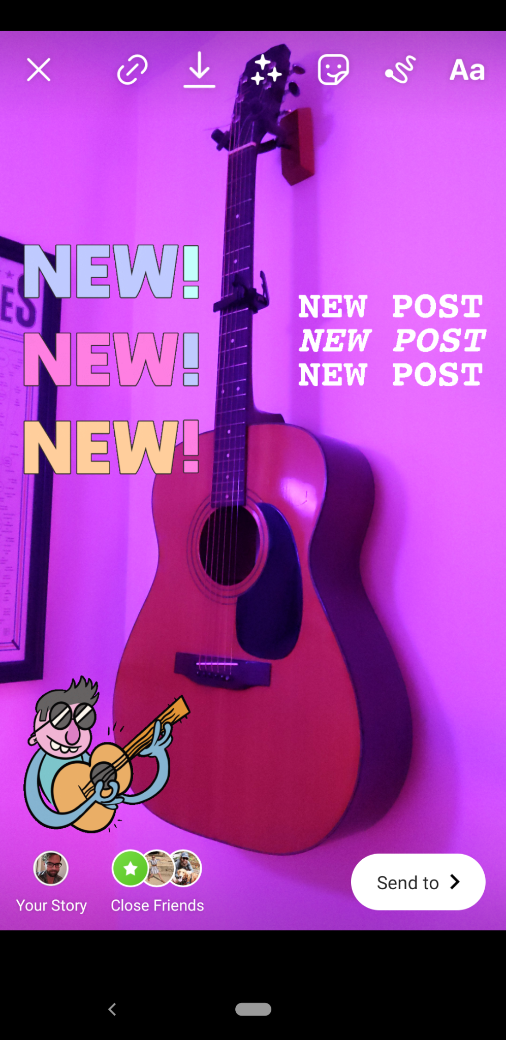 Postare nouă Instagram Stories