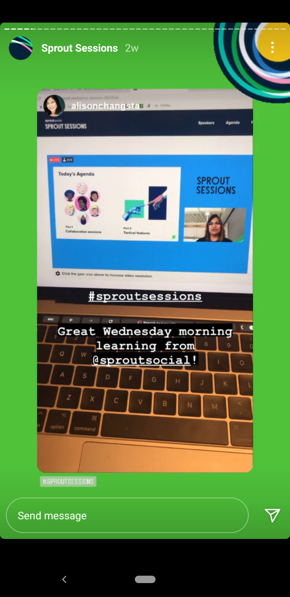 sprout conținut generat de utilizator