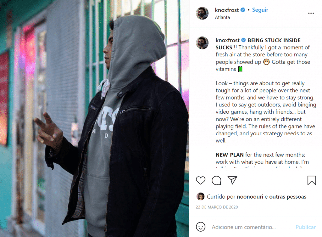 пост Нокса Фроста