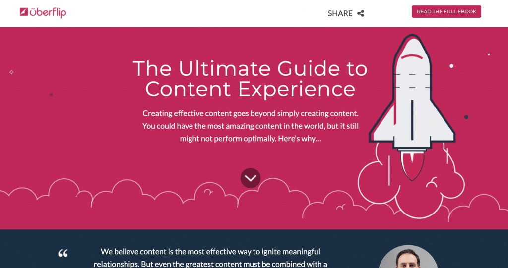 Infografică interactivă Uberflip