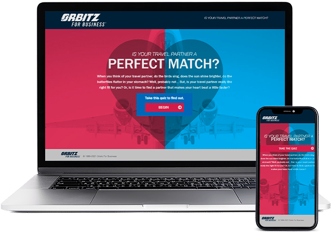 Orbitz: chestionar interactiv pentru parteneri de călătorie