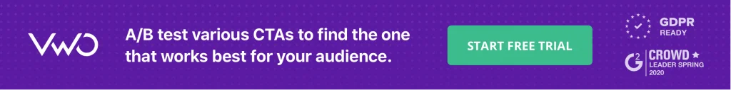 Testy A/B alternatywne CTA z VWO