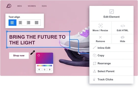 Visuelles Editor-Design