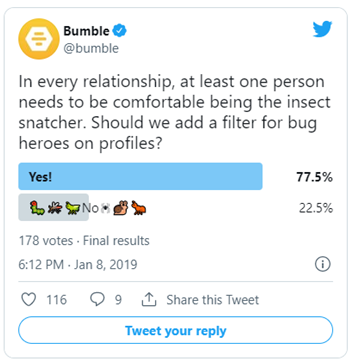 Sumber: Bumble Polling Audiens