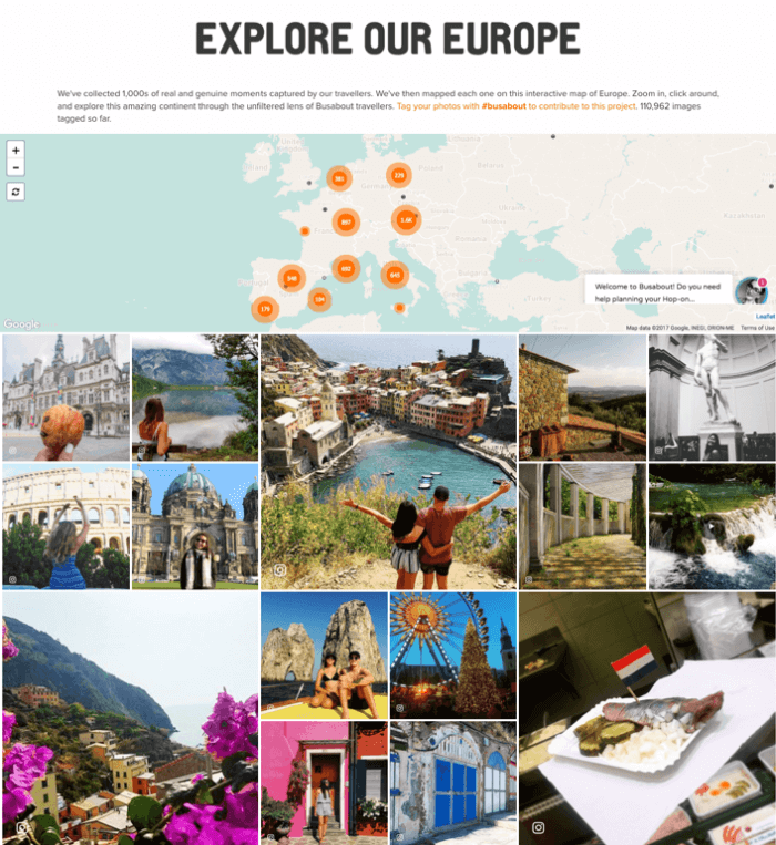 Busabout e-commerce inbound marketing