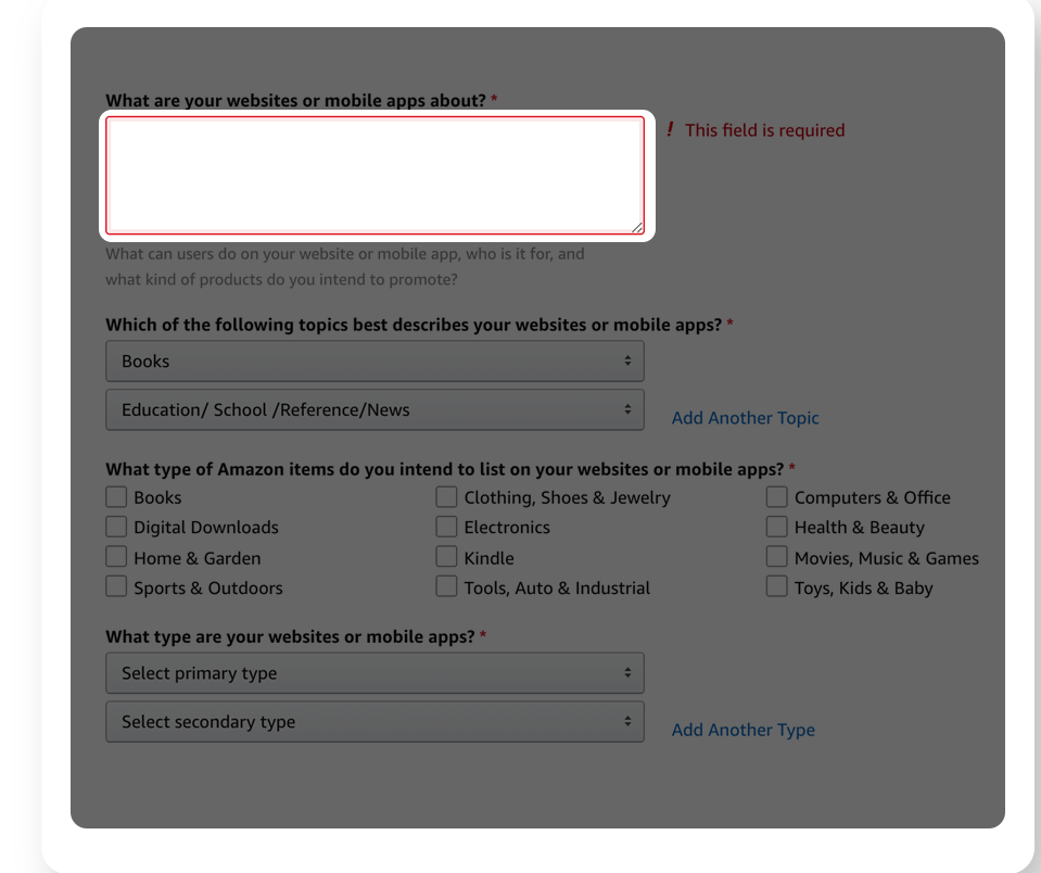 Aplikasi Program Amazon Associates