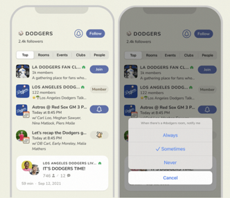 Clubhouse Menambahkan Topik Baru