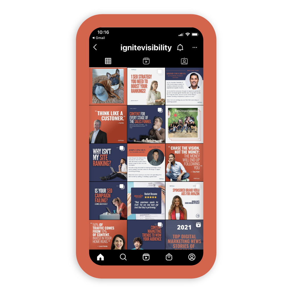点燃能见度 Instagram 页面