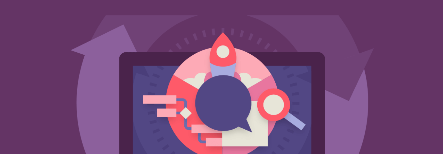 Bannière de technologie de marketing numérique