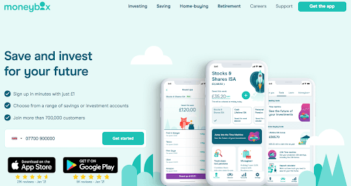 Moneybox fitech 营销应用示例