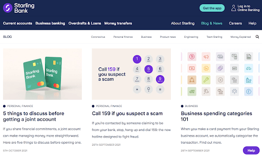 金融科技内容营销示例