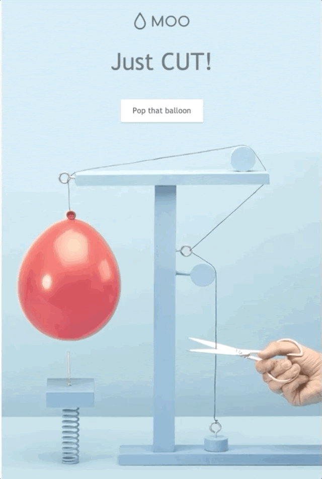 Esempio di GIF e-mail con animazione semplice