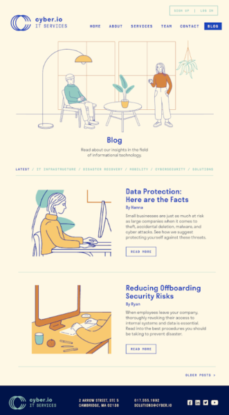 Para el blog de su empresa de TI