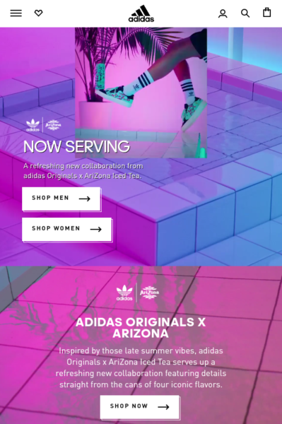 Colaborarea Adidas și Arizona Tea pentru pantofii Adidas imprimați cu modele Arizona Tea