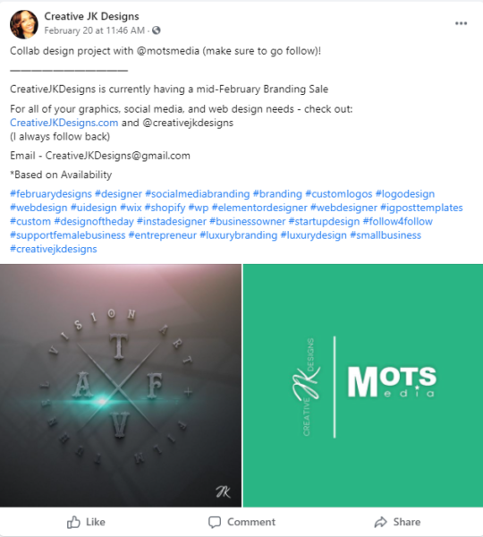 โพสต์ที่บูตด้วย Facebook -- โครงการออกแบบร่วมกัน