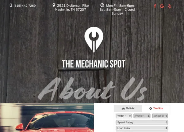 сайт автосервиса