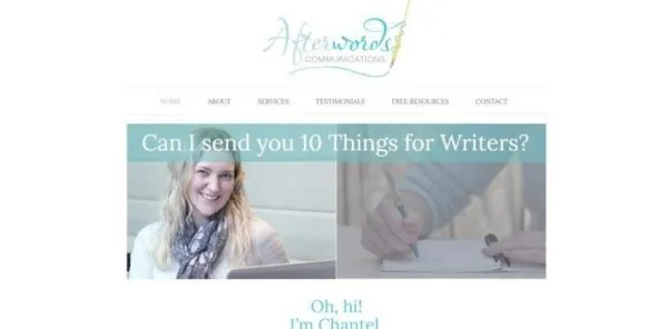 exemplo de site de assistente virtual