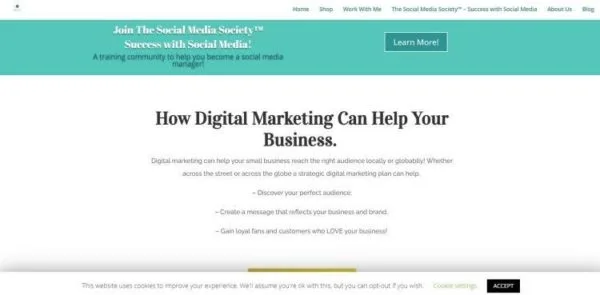 exemplo de site de assistente virtual