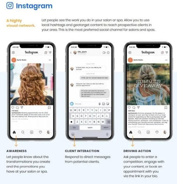 Instagram을 사용하여 미용사의 기술 과시