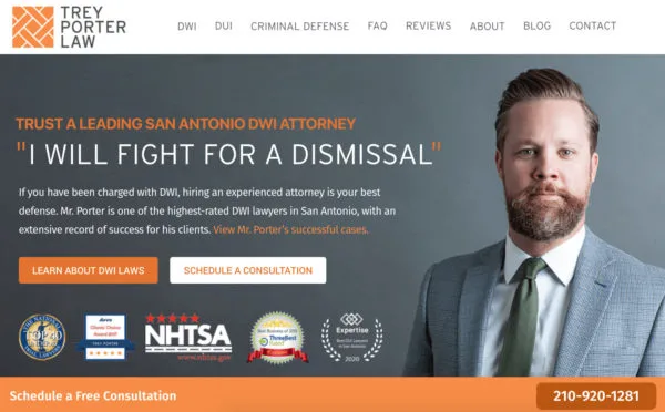 ejemplo de diseño de sitio web de bufete de abogados