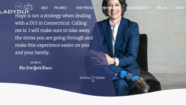 ejemplo de sitio web de bufete de abogados