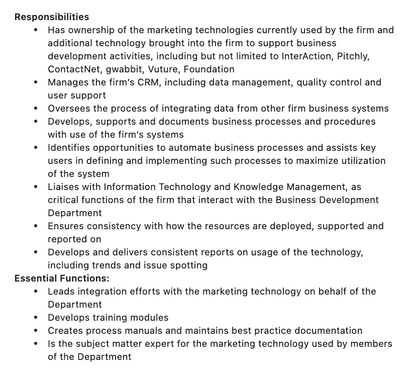 Description du poste de gestionnaire de données et d'analyses