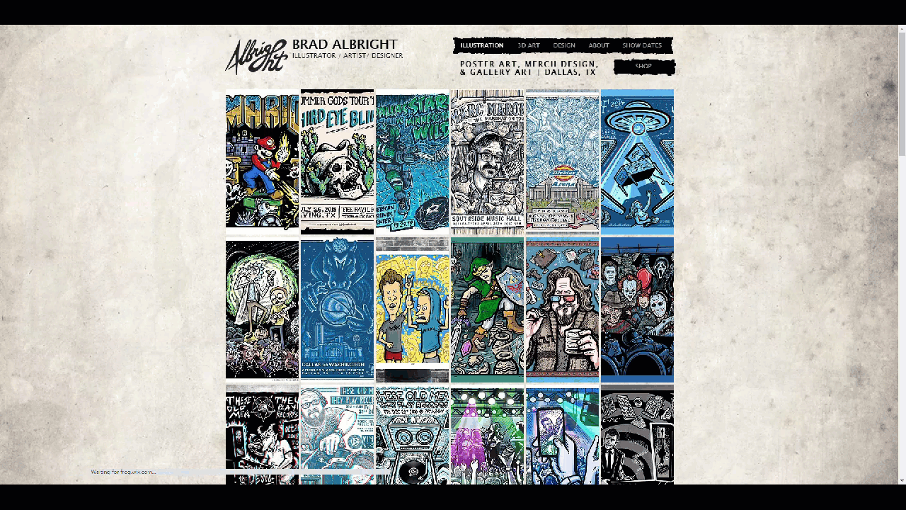 I migliori siti Web portfolio - Home page di Brad Albright