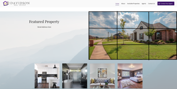 مثال على مبدأ تصميم موقع الويب - قاعدة الأثلاث