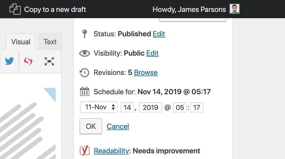 กำหนดเวลาเนื้อหาใน WordPress