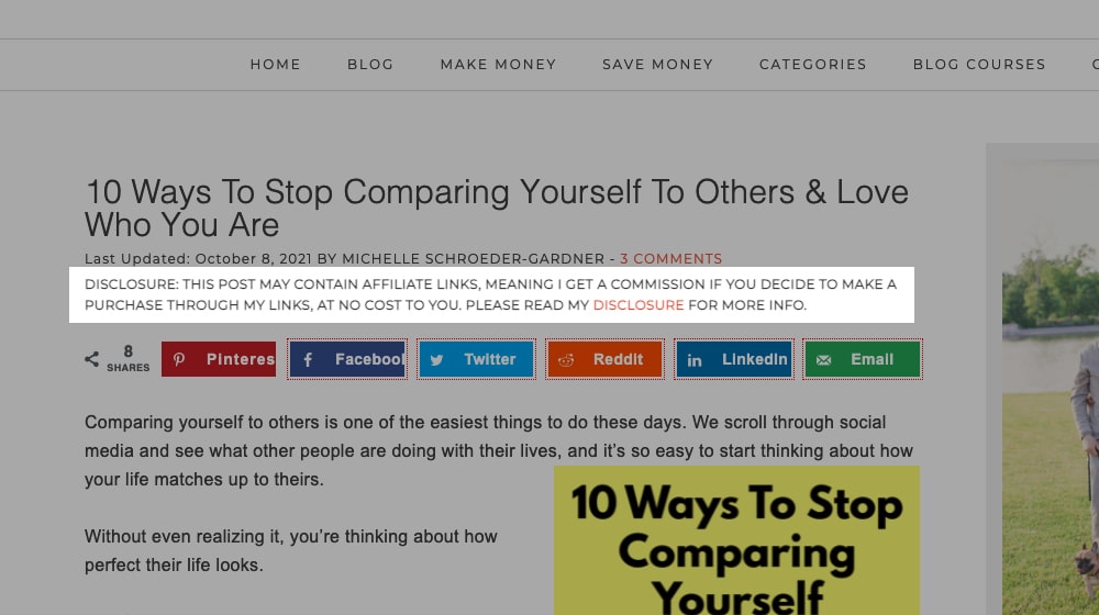 Предложение о раскрытии информации