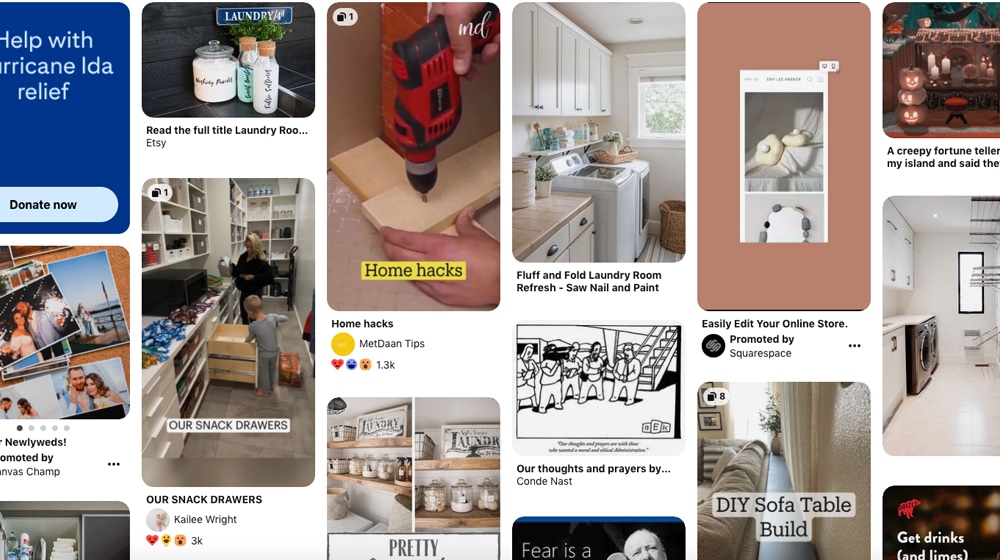 Pinterestの画像の例