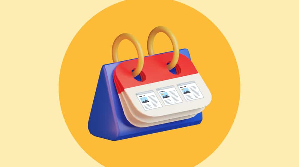 Ilustrasi Kalender Konten