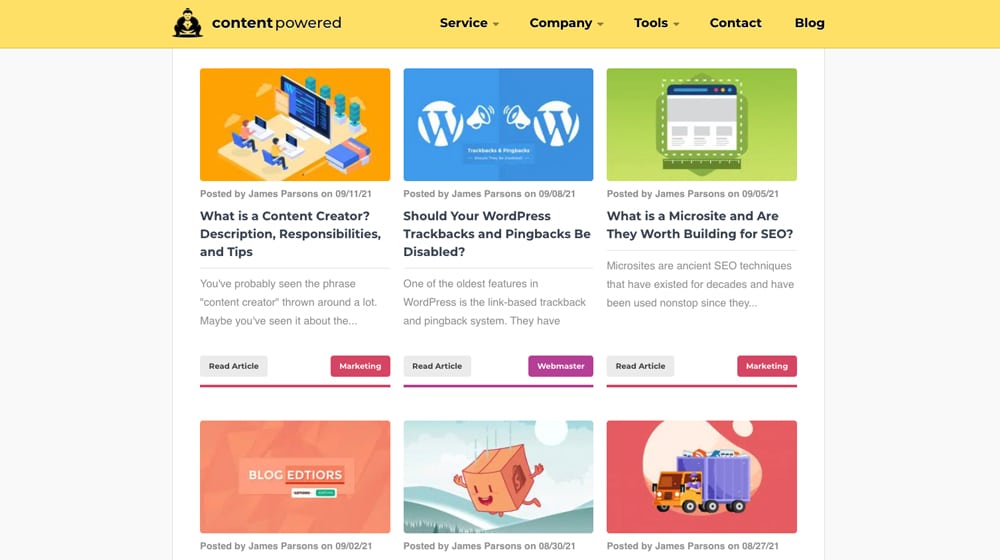 Contoh Penerbitan Blog Secara Teratur