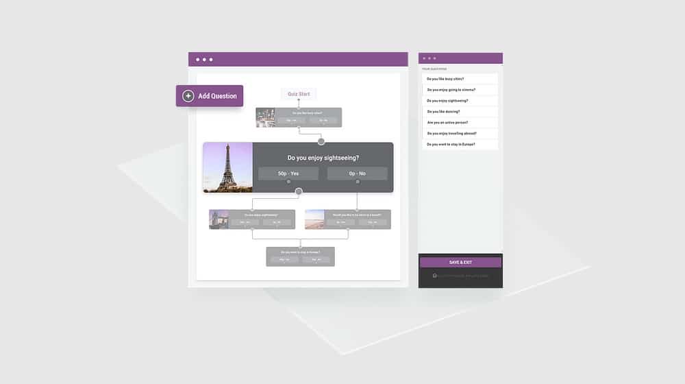 Trageți și plasați Quiz Builder
