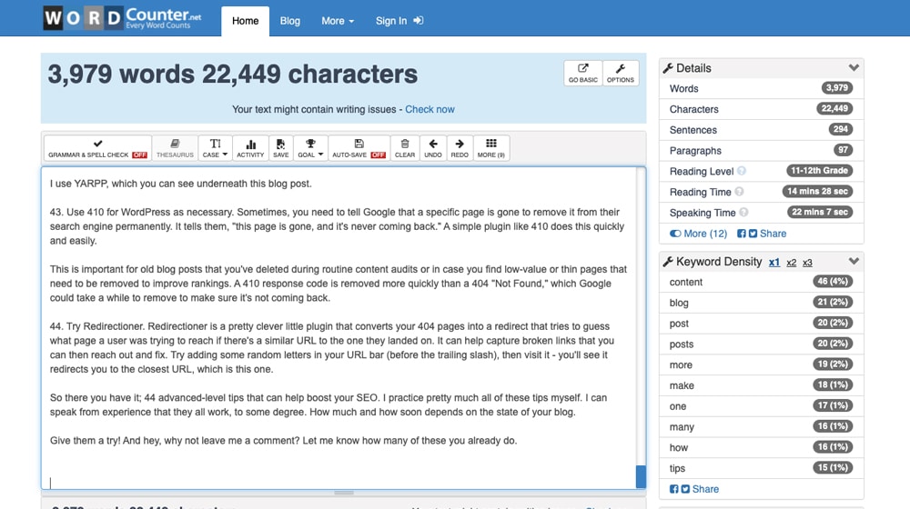 這篇文章的字數