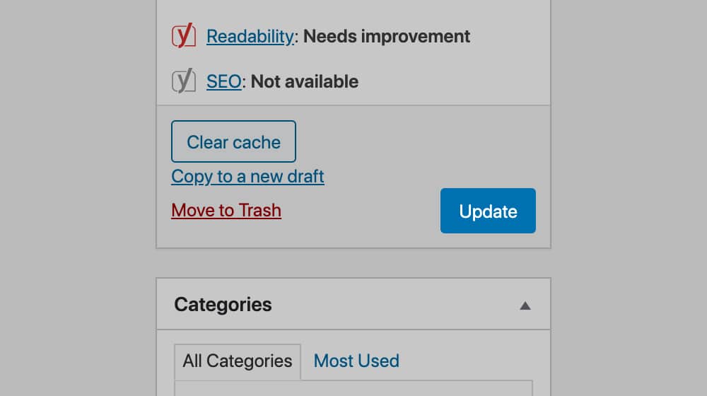 更新 WordPress 帖子