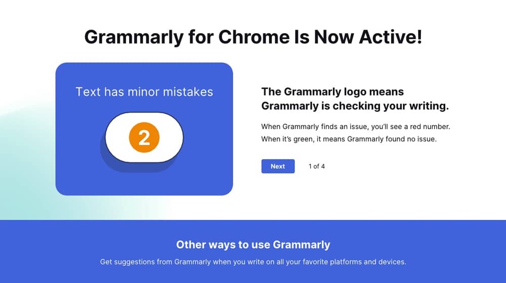 Grammatik Chrome Active