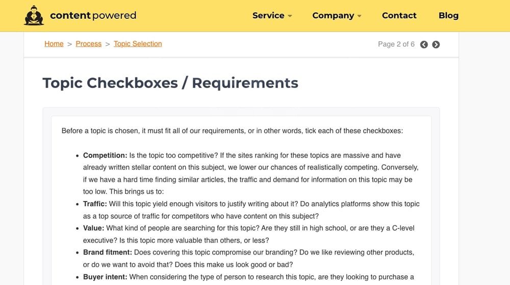 內容驅動的技術內容示例