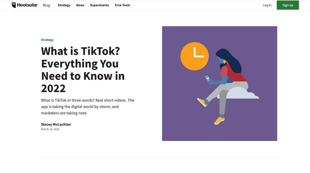 مشاركة مدونة Hootsuite