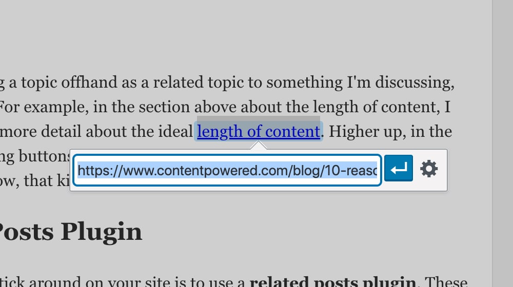 Ejemplo de enlace interno