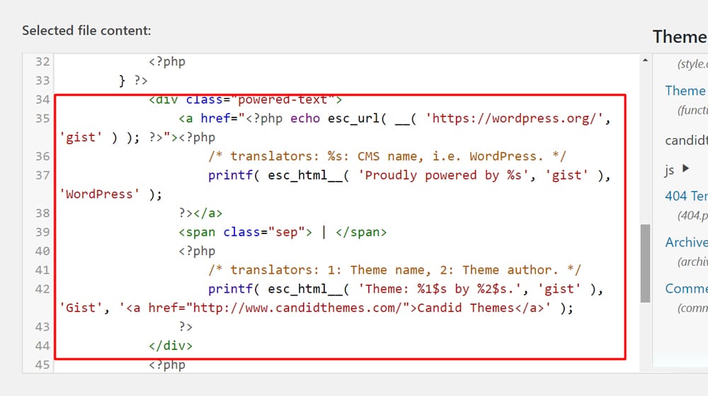 Eliminación del vínculo de retroceso del pie de página