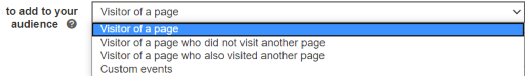 definirea cine este adăugat la o listă de remarketing.