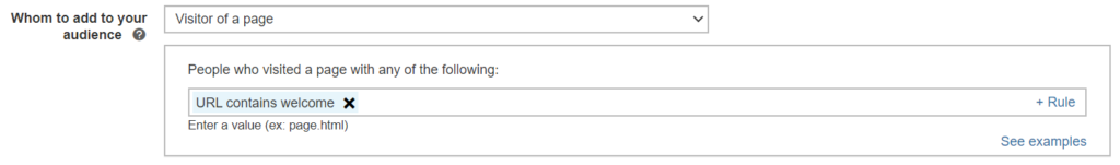 reguli bazate pe adrese URL pentru listele de remarketing.